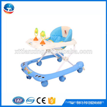 Factory Multi-function Plastic 8 wheels folding round baby walker/New model cheap swivel wheels baby walke sale